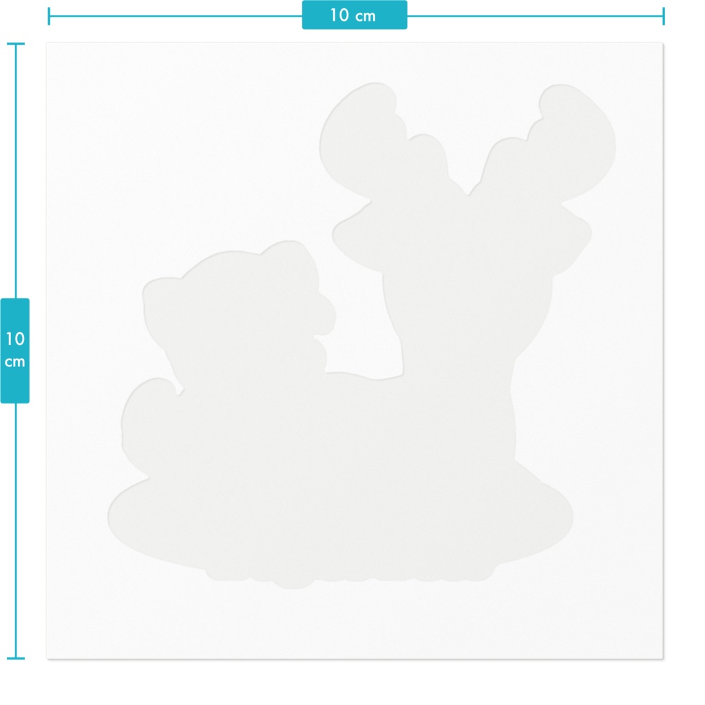 Dog vs Deerステッカー/抜きタイプ