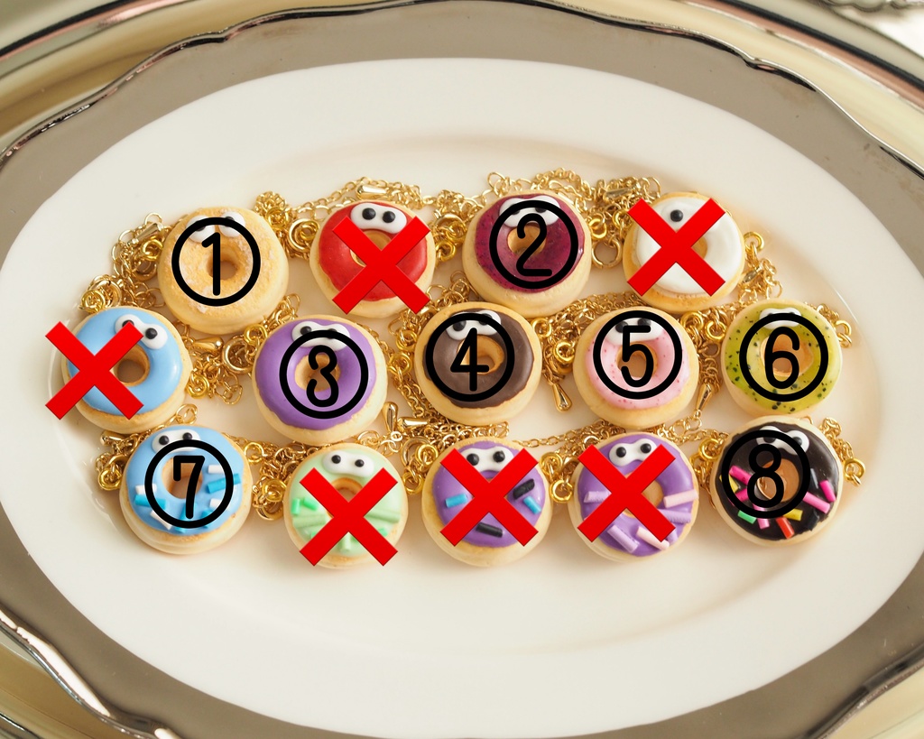 【ちびぐるみ】ドーナツポシェットーおめめー