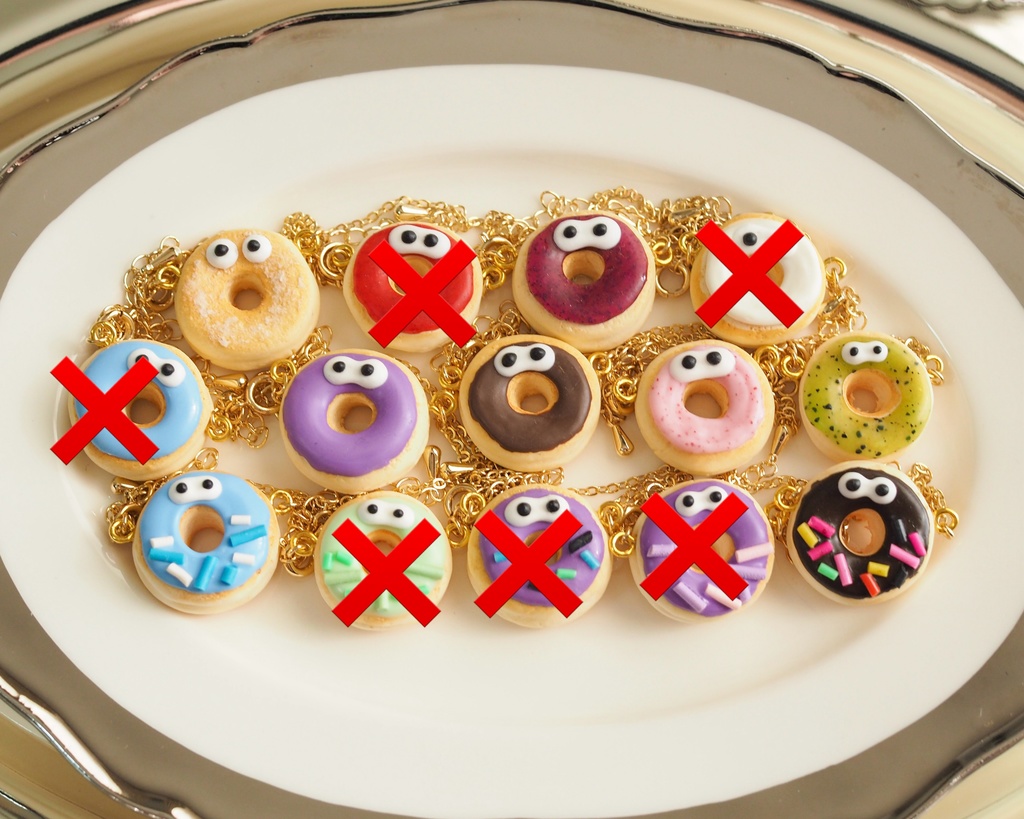 【ちびぐるみ】ドーナツポシェットーおめめー