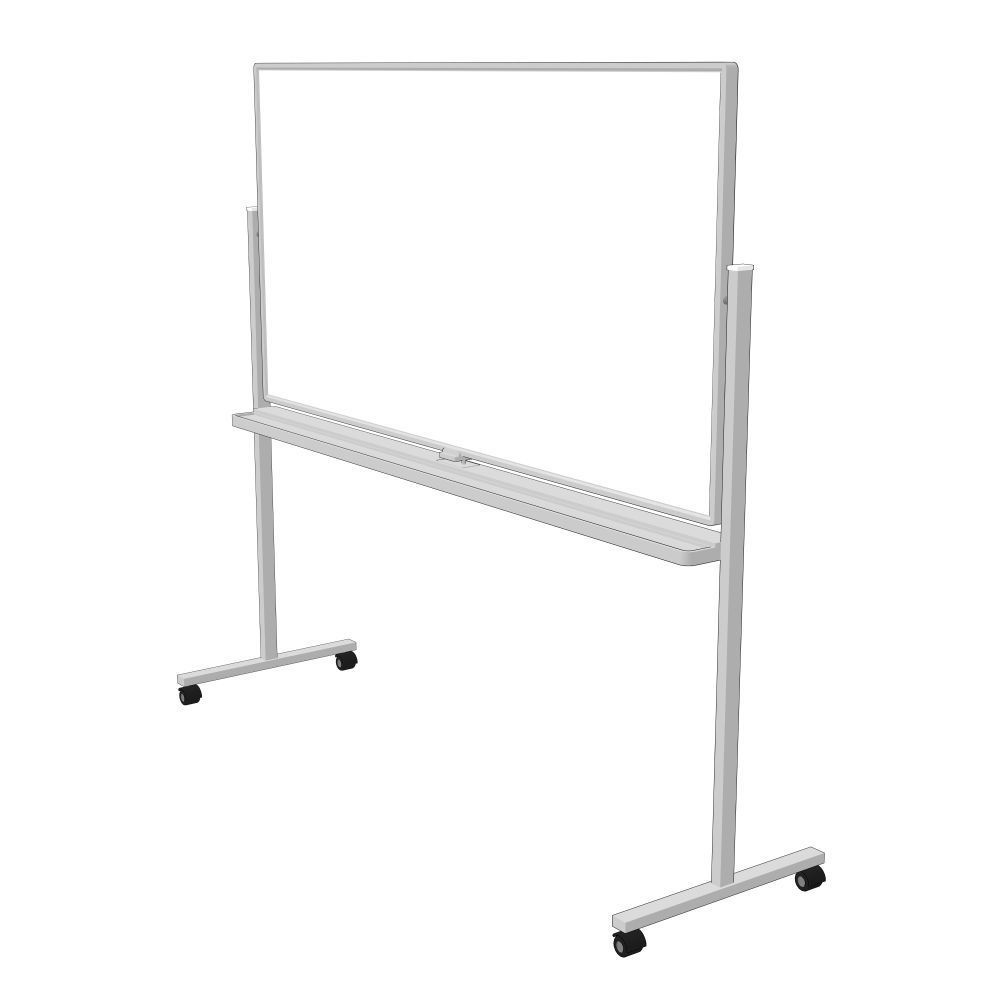 【3Dモデル】ホワイトボード（クリスタ線画抽出用モノクロ着色 FBX・CS3O形式）