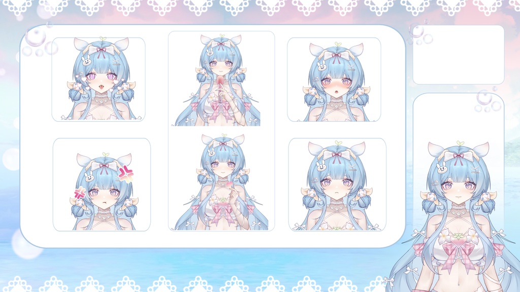 【量贩/成品l2d模型】要来口海盐草莓冰淇淋吗~