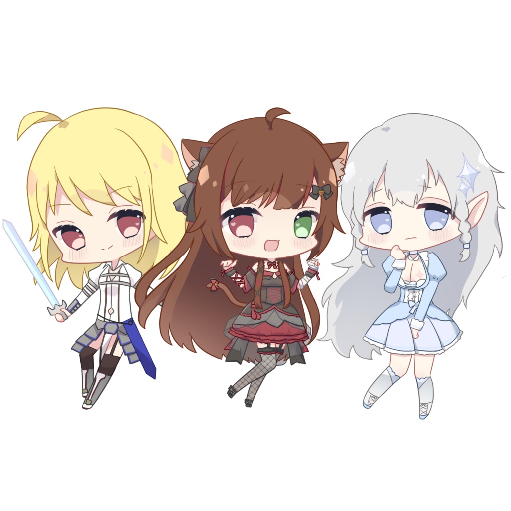 アクリルキーホルダー 【王国三姉妹】