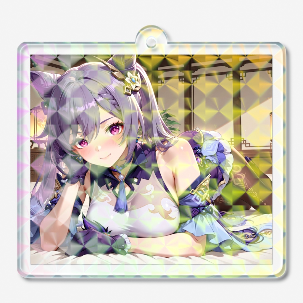 【原神】刻晴ホログラムアクリルキーホルダー