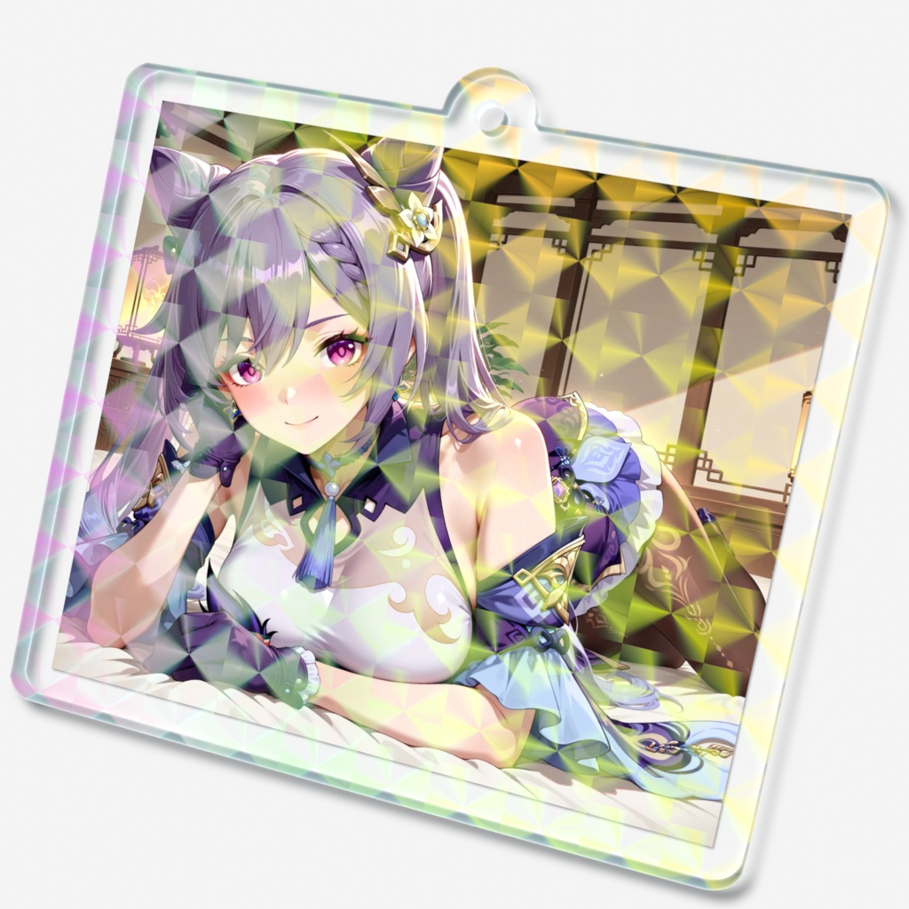 【原神】刻晴ホログラムアクリルキーホルダー