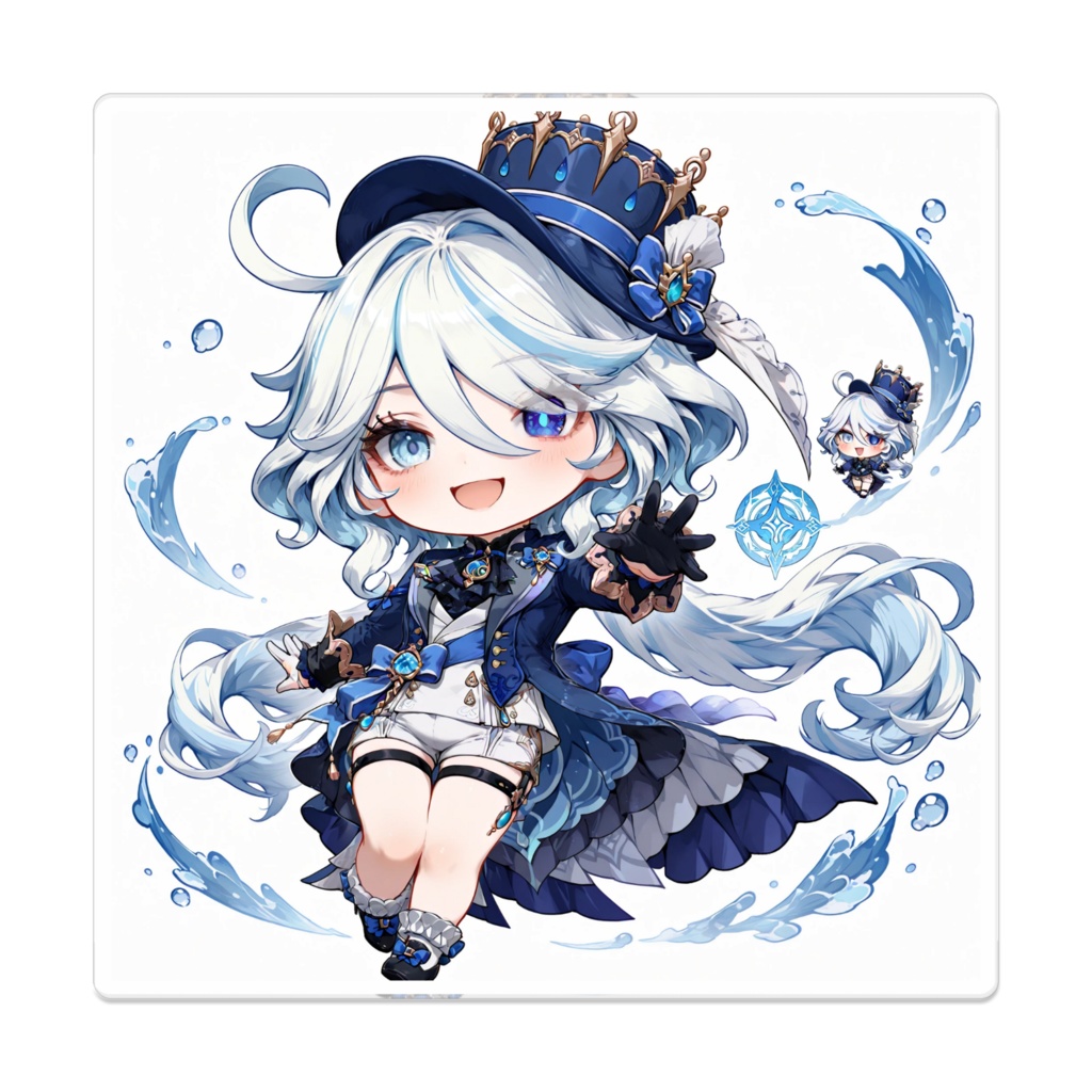 【原神】フリーナ ちびキャラアクリルバッジ