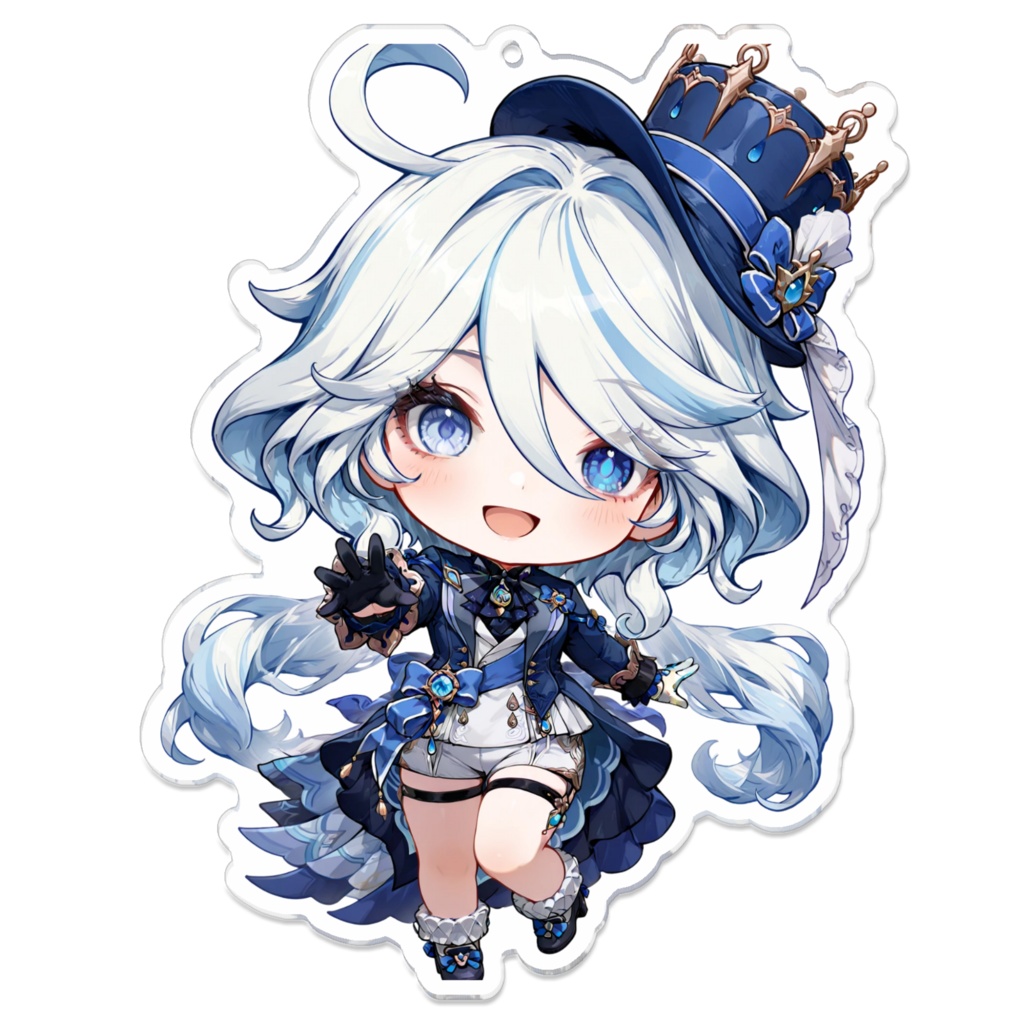 【原神】フリーナ　ちびキャラアクリルキーホルダー