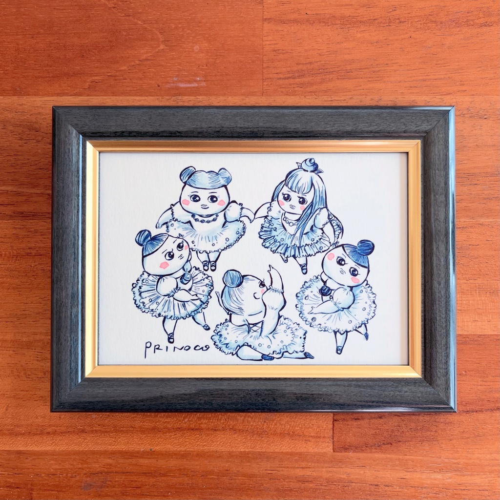 のみのいち　ドローイングミニ額