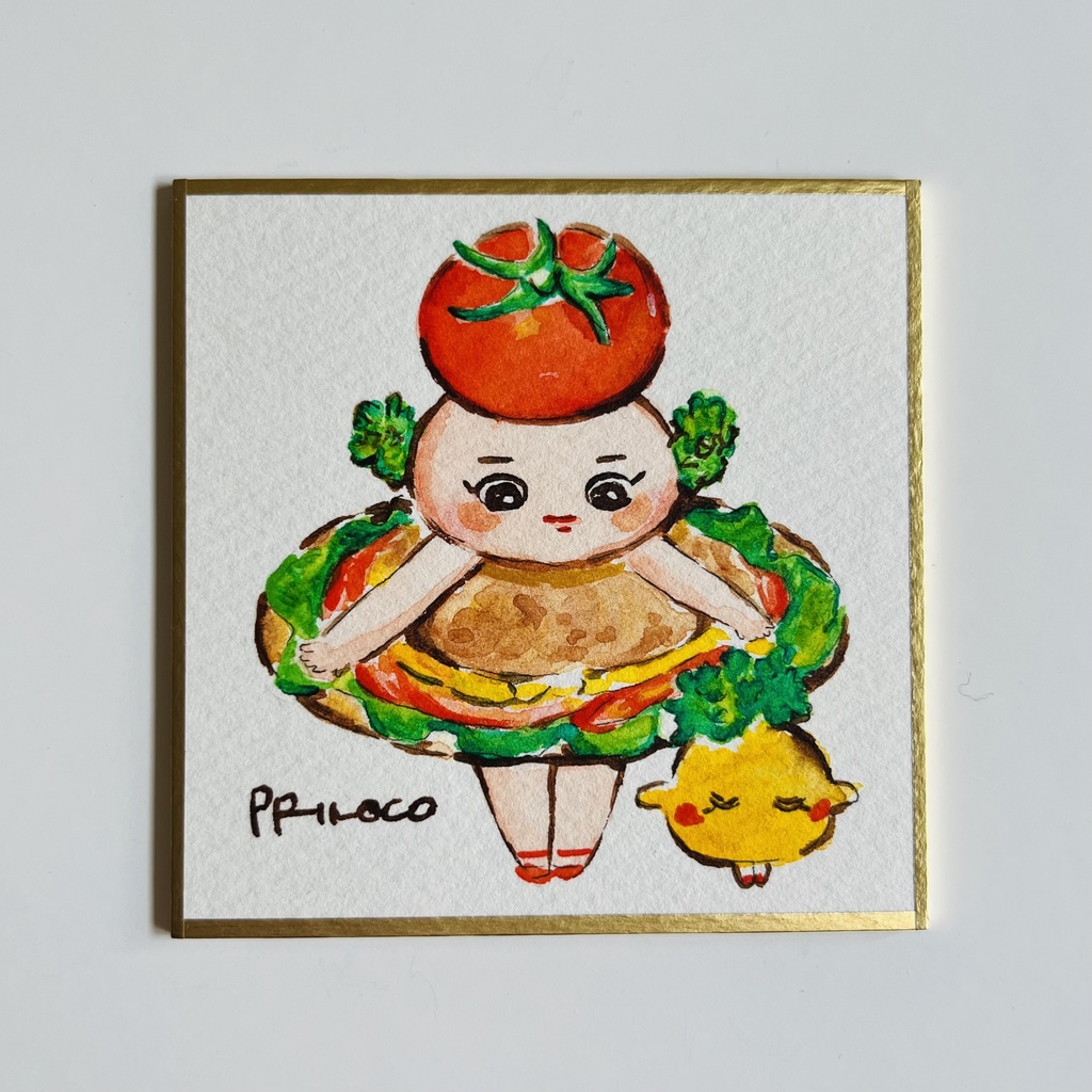 豆色紙6    サンドウィッチの具ちゃん🥪