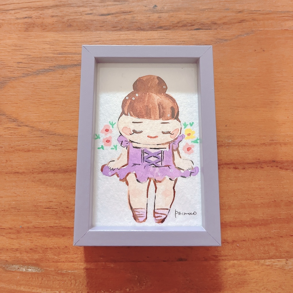 プチ額　2    フレームライラック