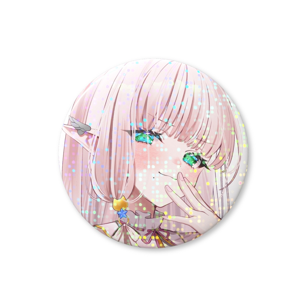 【Vtuber2周年記念グッズ】ホログラム缶バッジ