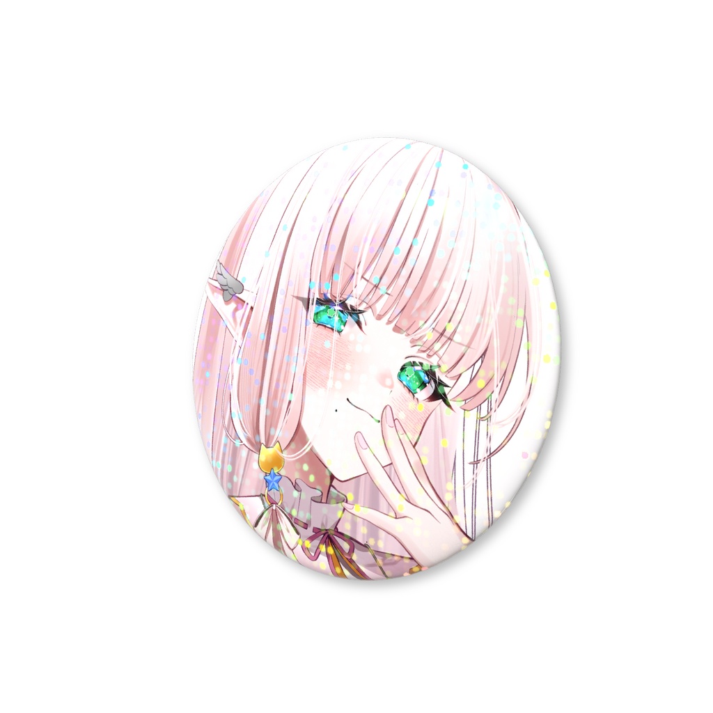 【Vtuber2周年記念グッズ】ホログラム缶バッジ