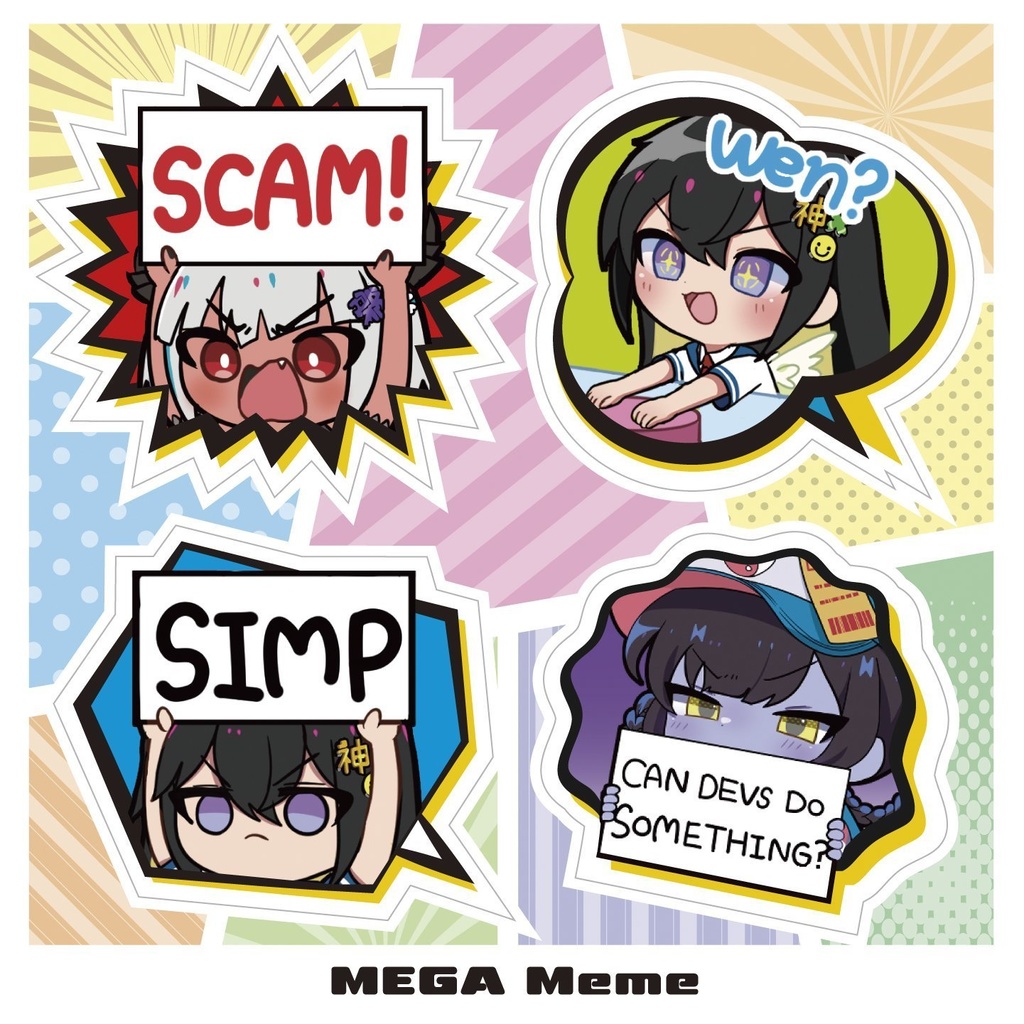 MEGAMI「MEGA Meme」（メガミーム）ステッカー