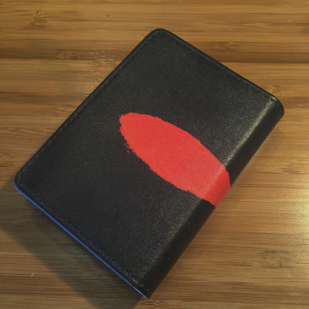 夜の金魚 レザー製名刺入れ