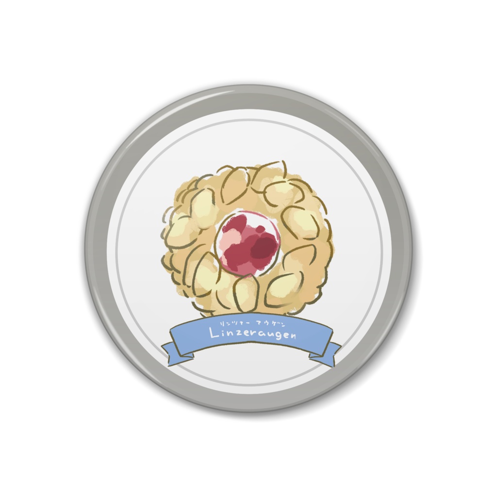 ウィーン菓子缶バッジ