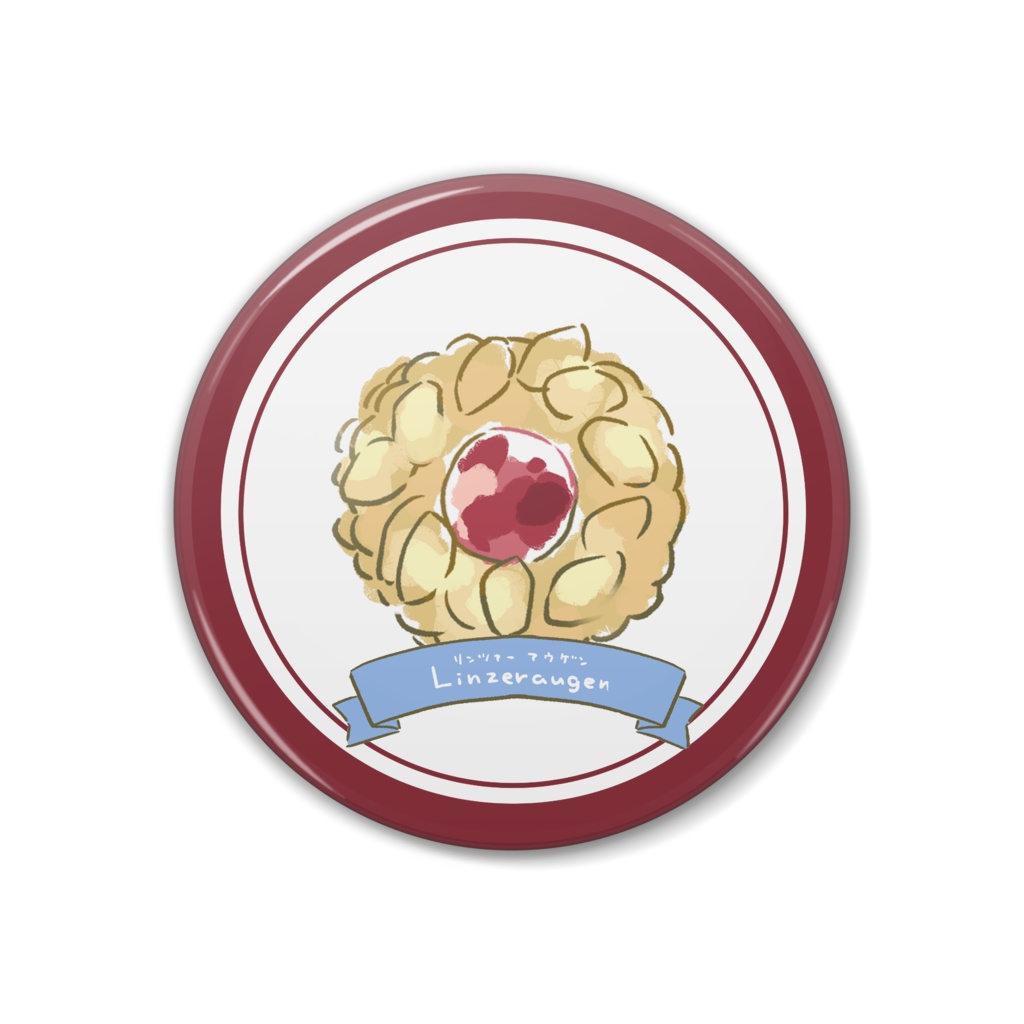 ウィーン菓子缶バッジ