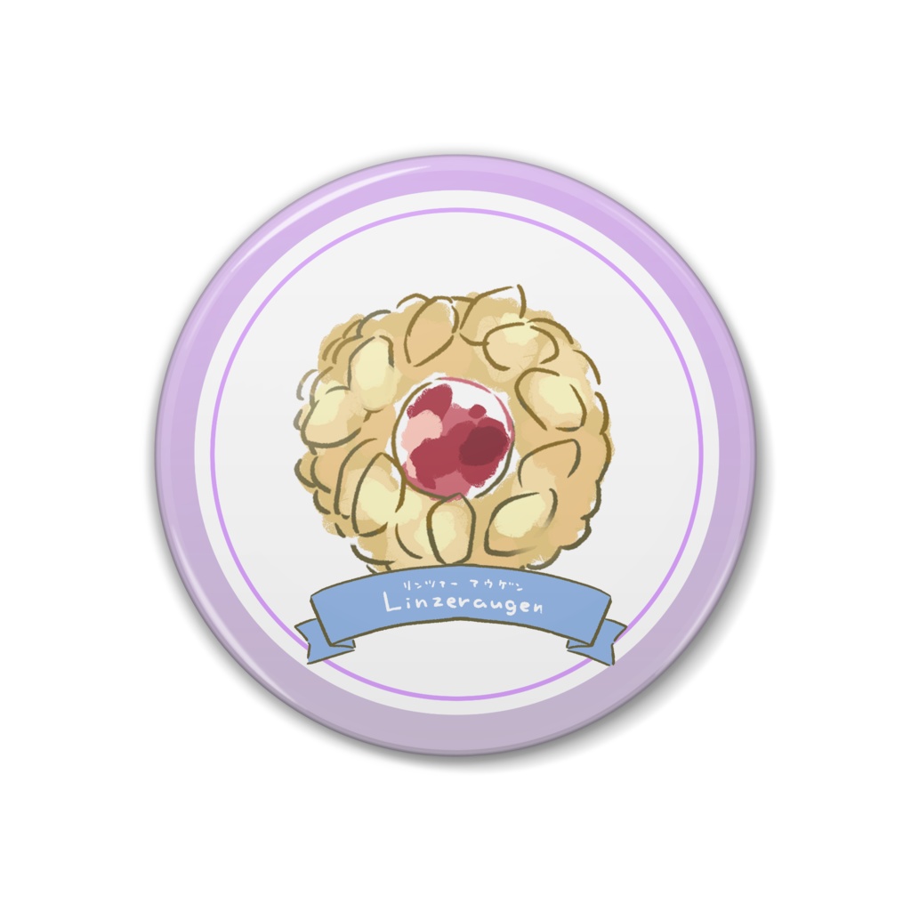 ウィーン菓子缶バッジ