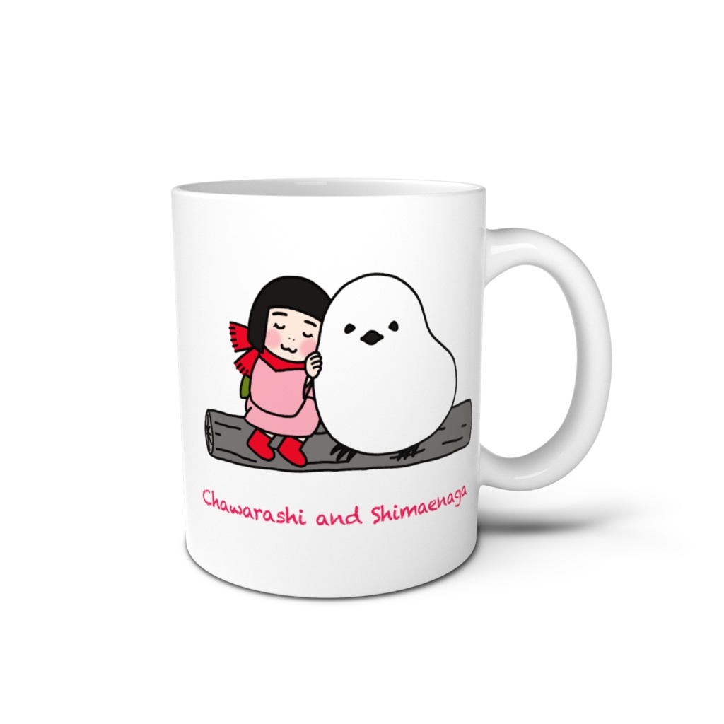 茶室の茶わらしとシマエナガ マグカップ