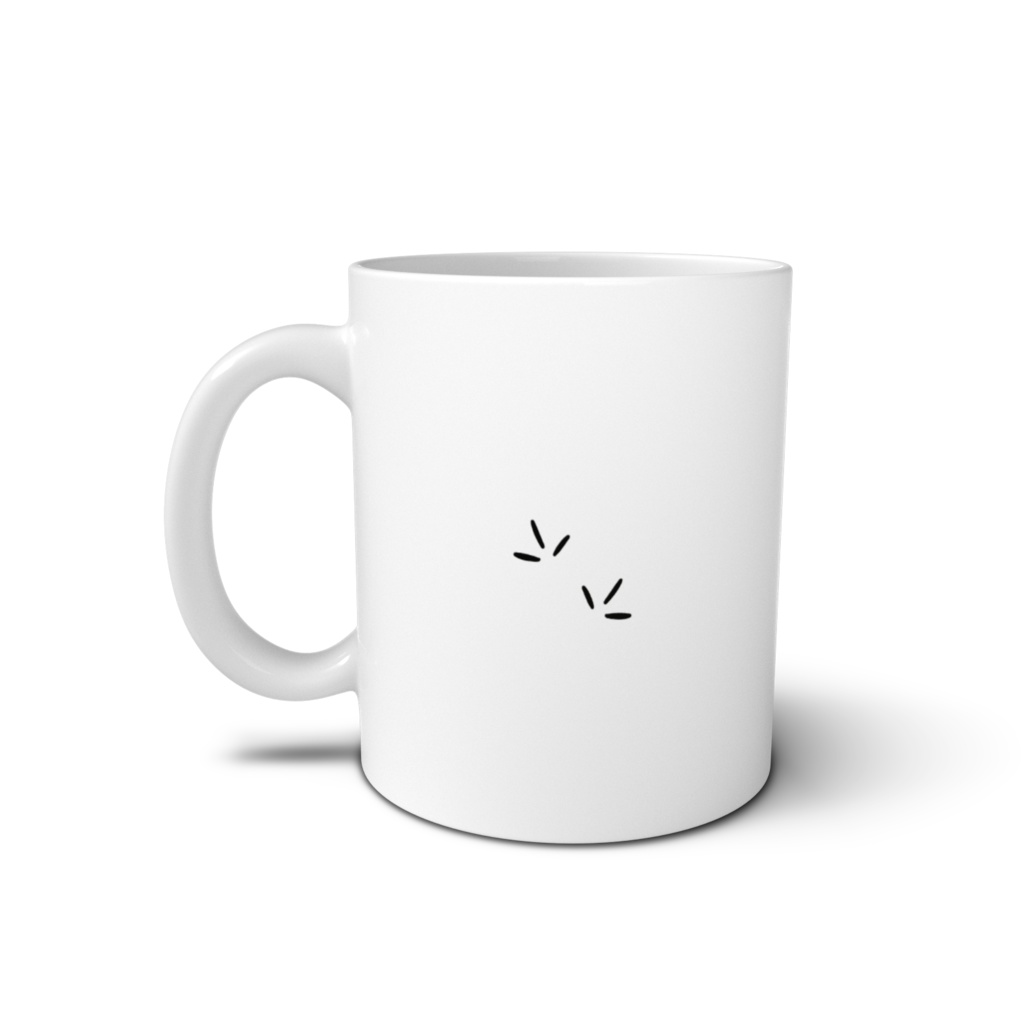 茶室の茶わらしとシマエナガ マグカップ