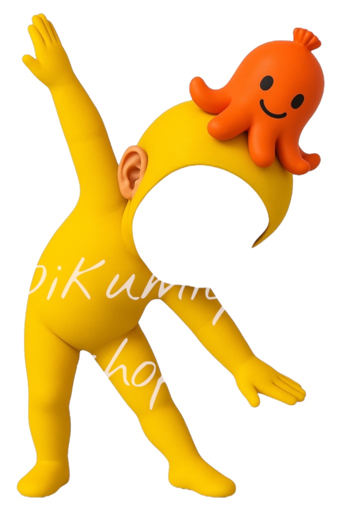 顔はめ素材セット12枚(フィットネスver / 顔はめ無し)