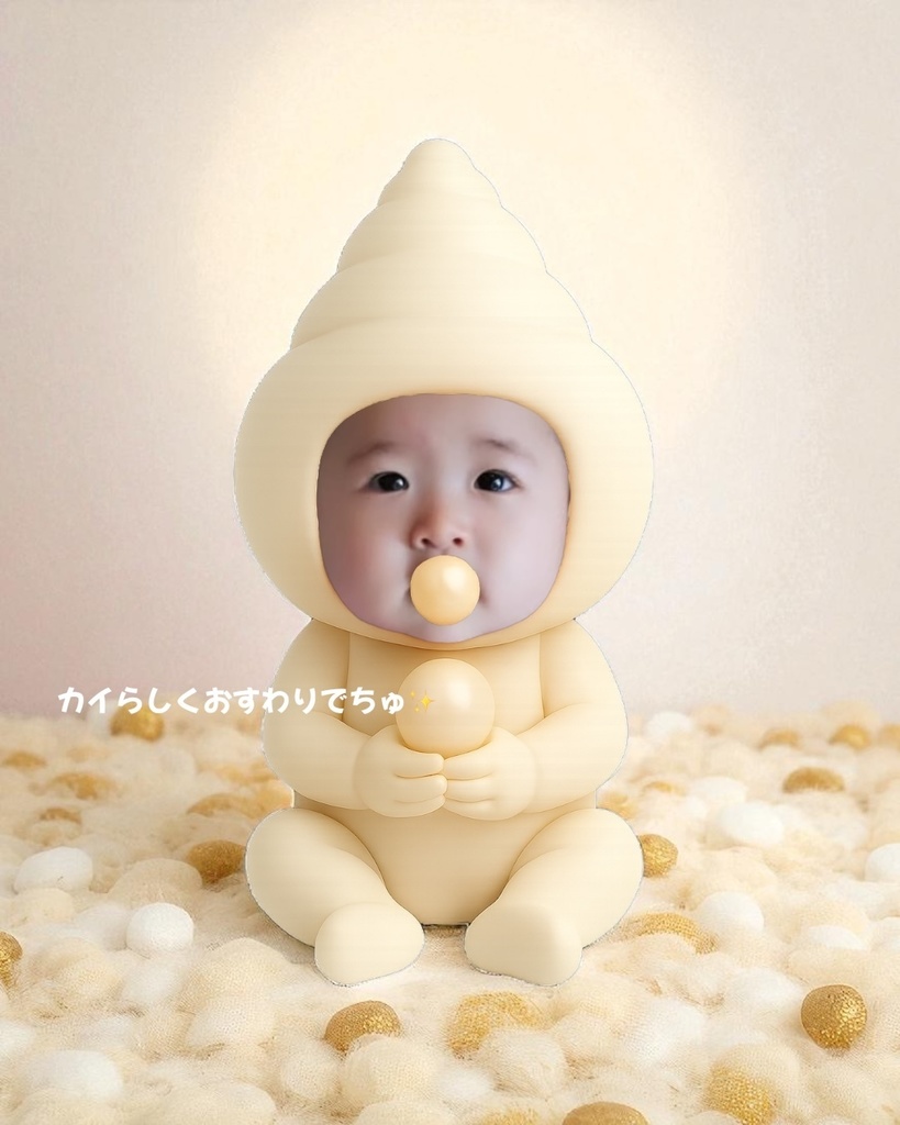 🐚カイわいいベビー 🐚シャンパンゴールドピクミリー」