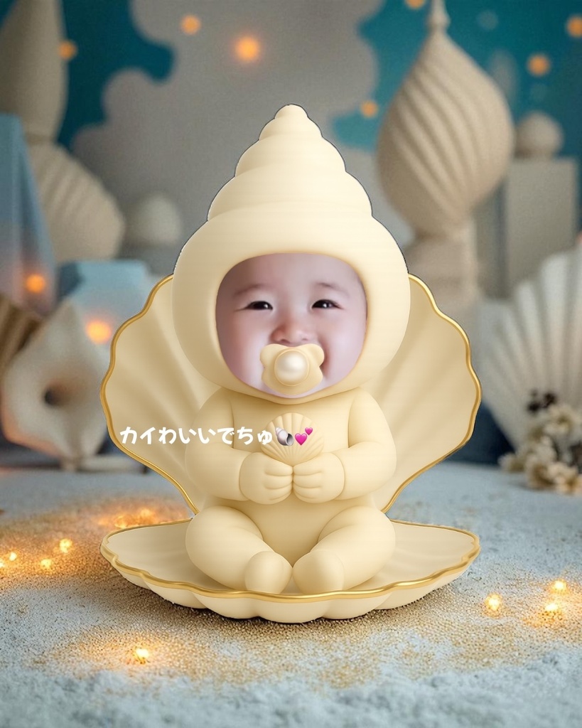 🐚カイわいいベビー 🐚シャンパンゴールドピクミリー」