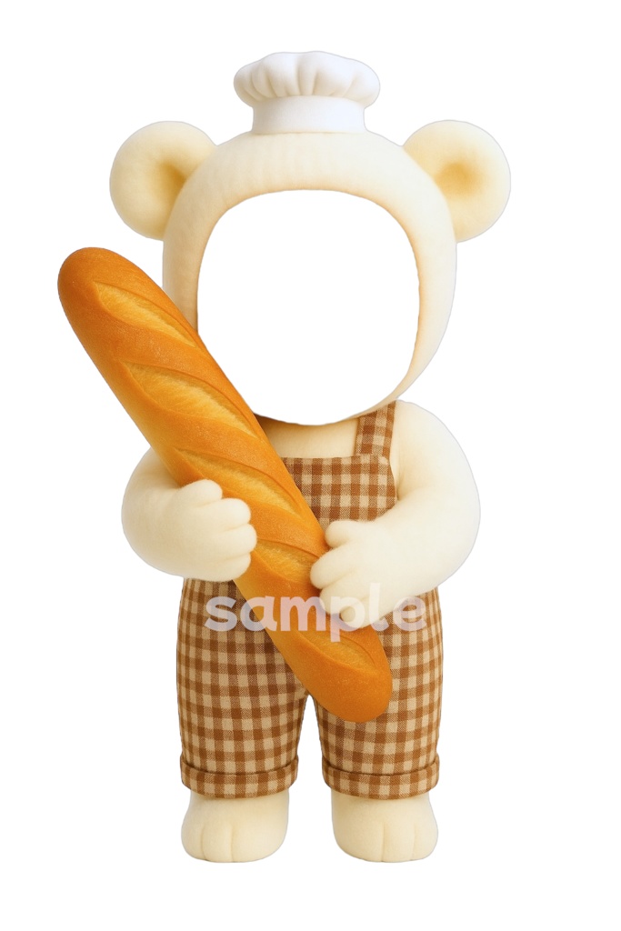 はちみつベーカリーのくまさん 素材4点セット🥖🥐🐝🍯