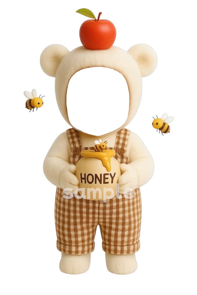 はちみつベーカリーのくまさん 素材4点セット🥖🥐🐝🍯