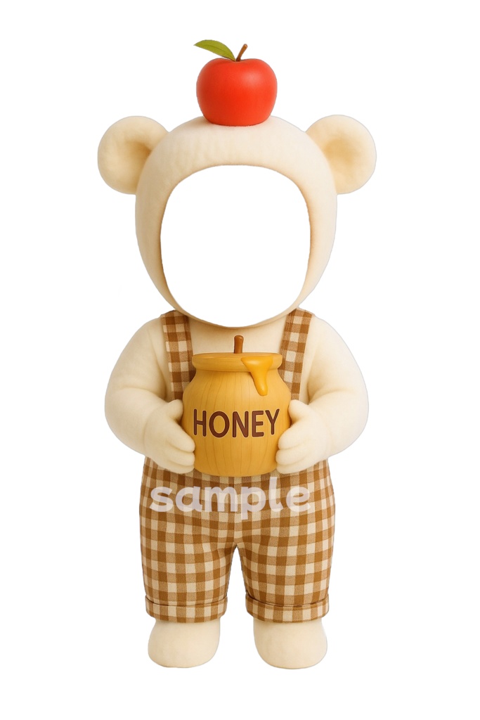 はちみつベーカリーのくまさん 素材4点セット🥖🥐🐝🍯