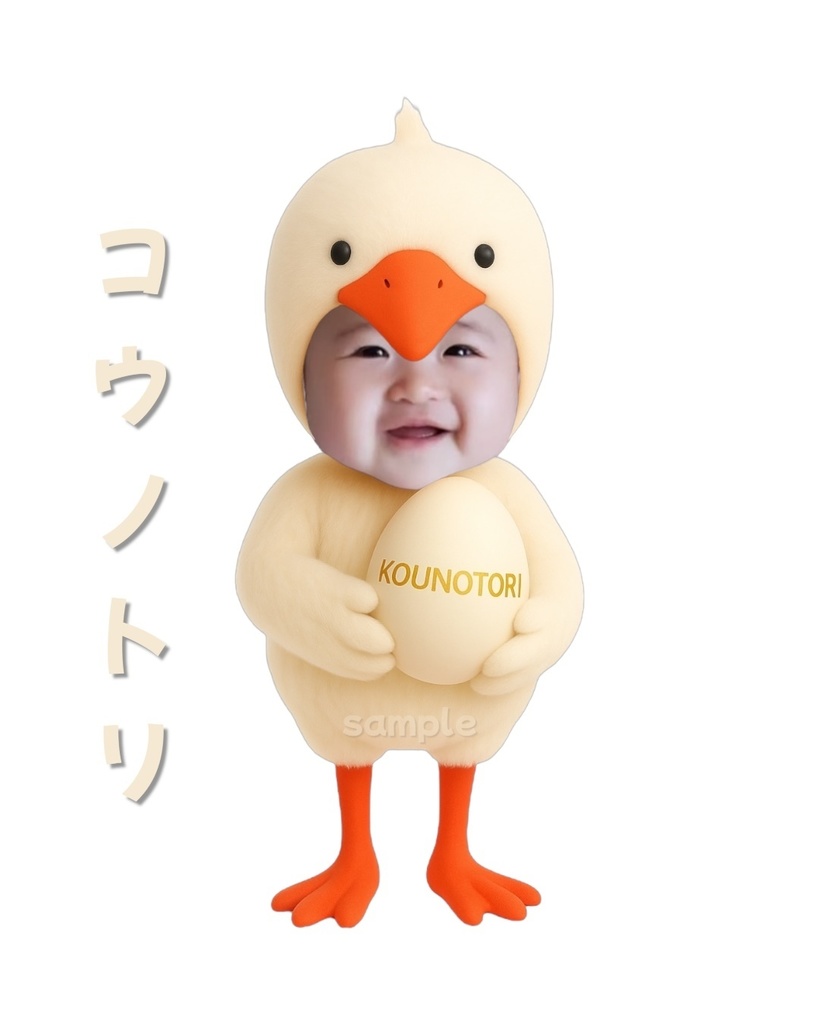 ✨【幸せを運ぶ】コウノトリピクミリー 素材✨