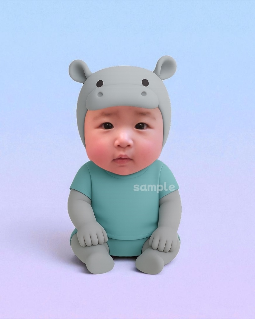 どうぶつピクミリー素材 6体セット🦊🦒🦁🦛🦝 🐱