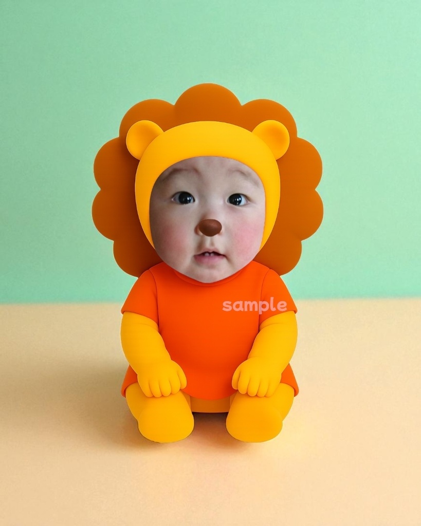 どうぶつピクミリー素材 6体セット🦊🦒🦁🦛🦝 🐱