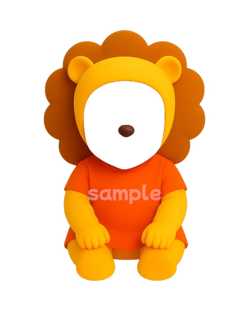 どうぶつピクミリー素材 6体セット🦊🦒🦁🦛🦝 🐱