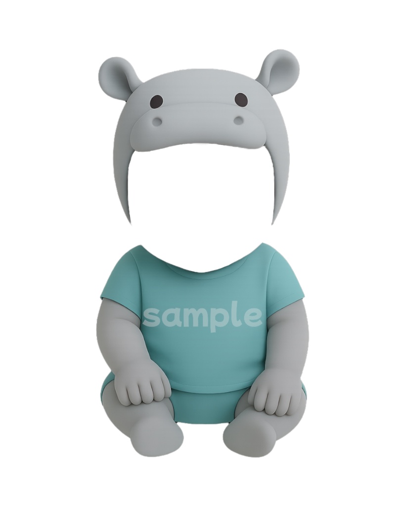 どうぶつピクミリー素材 6体セット🦊🦒🦁🦛🦝 🐱