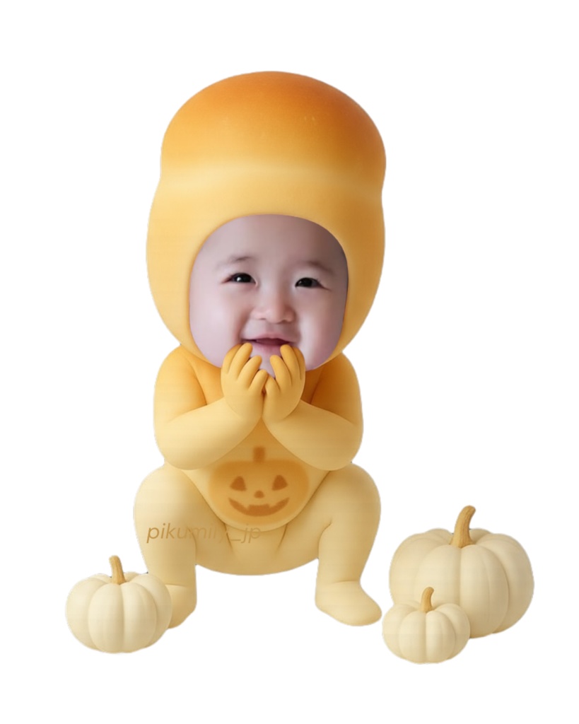 ハロウィンパンピクミリー🍞（うふふポーズ）