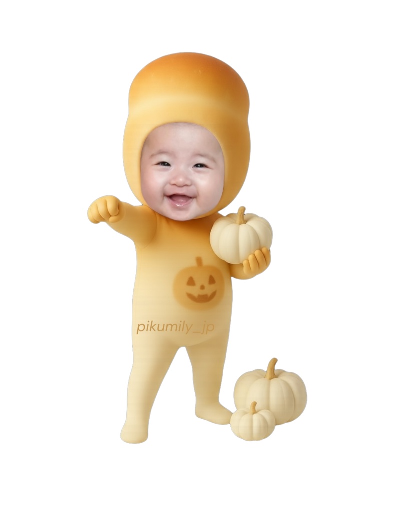 ハロウィンパンピクミリー🍞（アンパーンチポーズ）