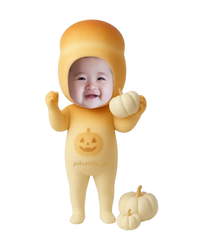 ハロウィンパンピクミリー🍞（いえいポーズ）