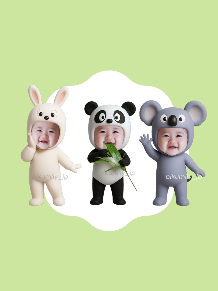 パンダ・うさぎ・コアラのピクミリー 🐼🐰🐨オリジナルキャラクター新登場！