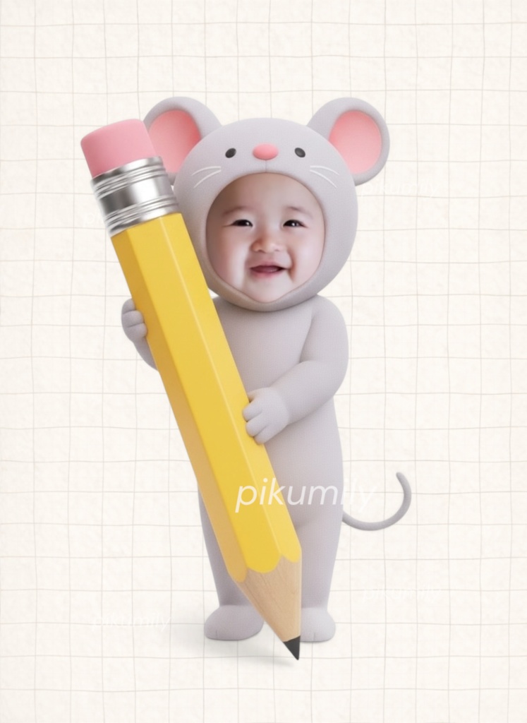 【4/8まで限定価格】ピクミリー文房具シリーズ|5点セット|顔はめ素材