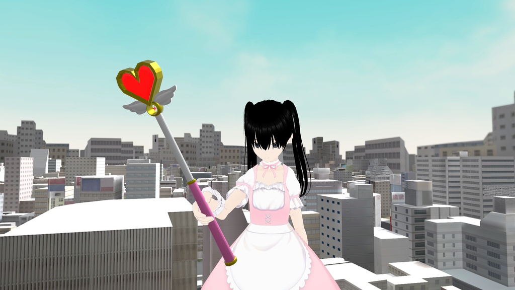 光る!魔法少女のステッキ