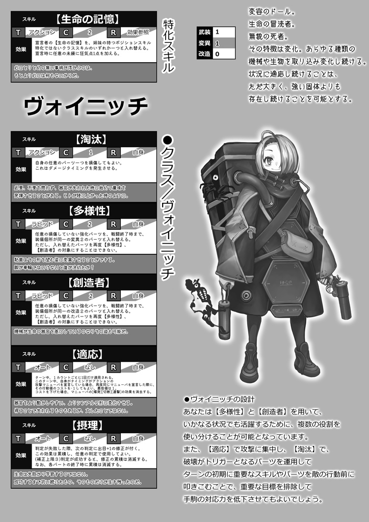 永い後日談のネクロニカ「緋色の行進曲」プレイヤーセクション