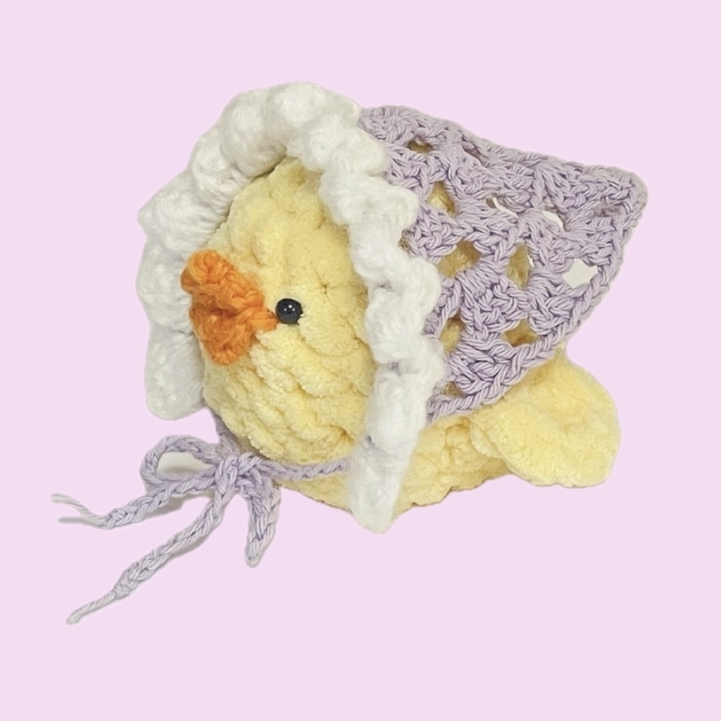 ぬいぐるみ用バブーシュカ / ふりふりパープル