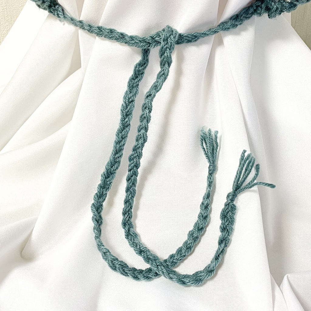 1点ものハンドメイド品 / フリルハートのイヤーマフ / 耳あて