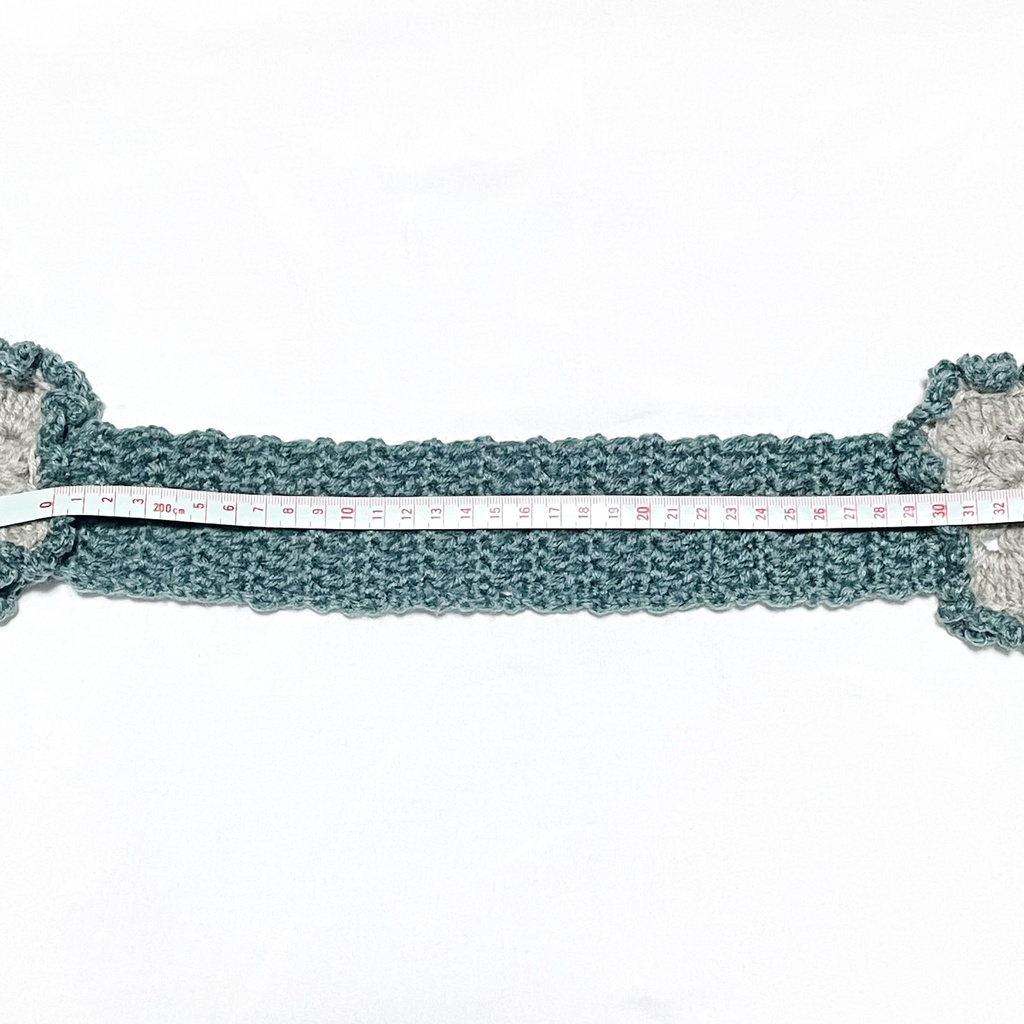 1点ものハンドメイド品 / フリルハートのイヤーマフ / 耳あて