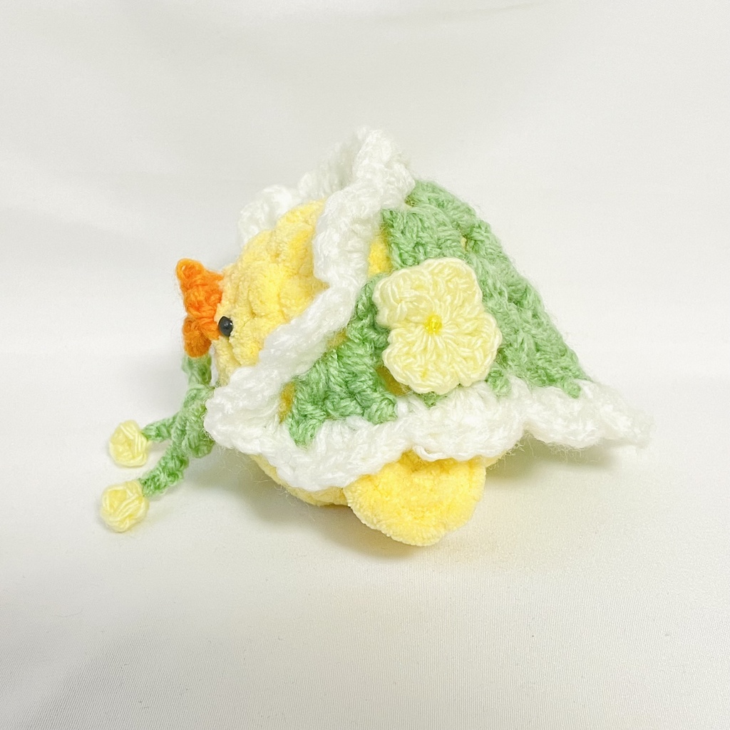 ぬいぐるみ用バブーシュカ / イエローフラワー