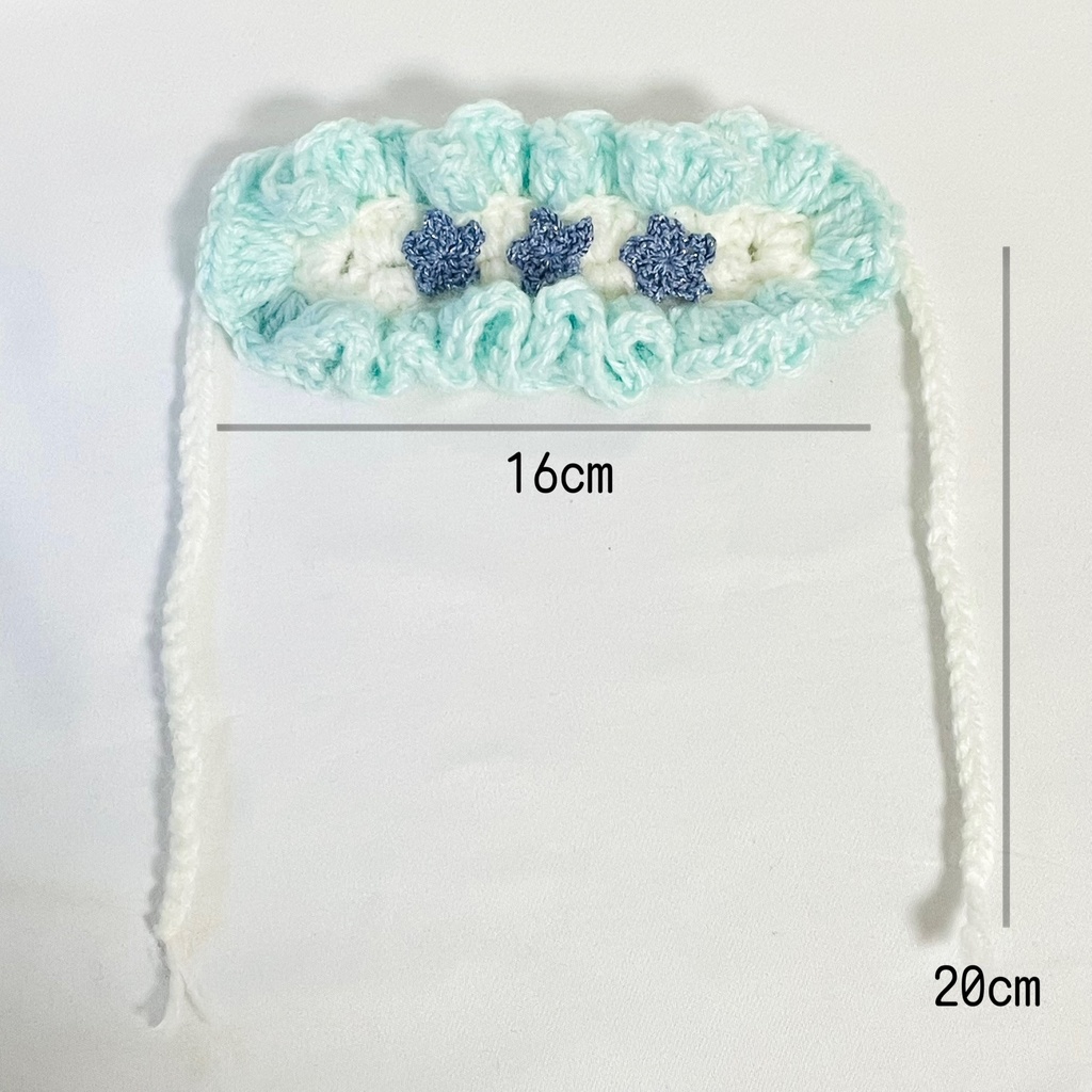 ぬいぐるみ用ヘッドドレス / 三つ星ライトブルー