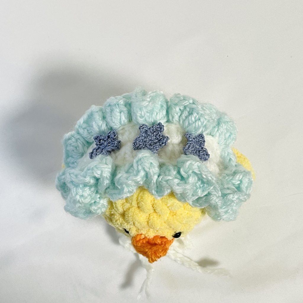 ぬいぐるみ用ヘッドドレス / 三つ星ライトブルー