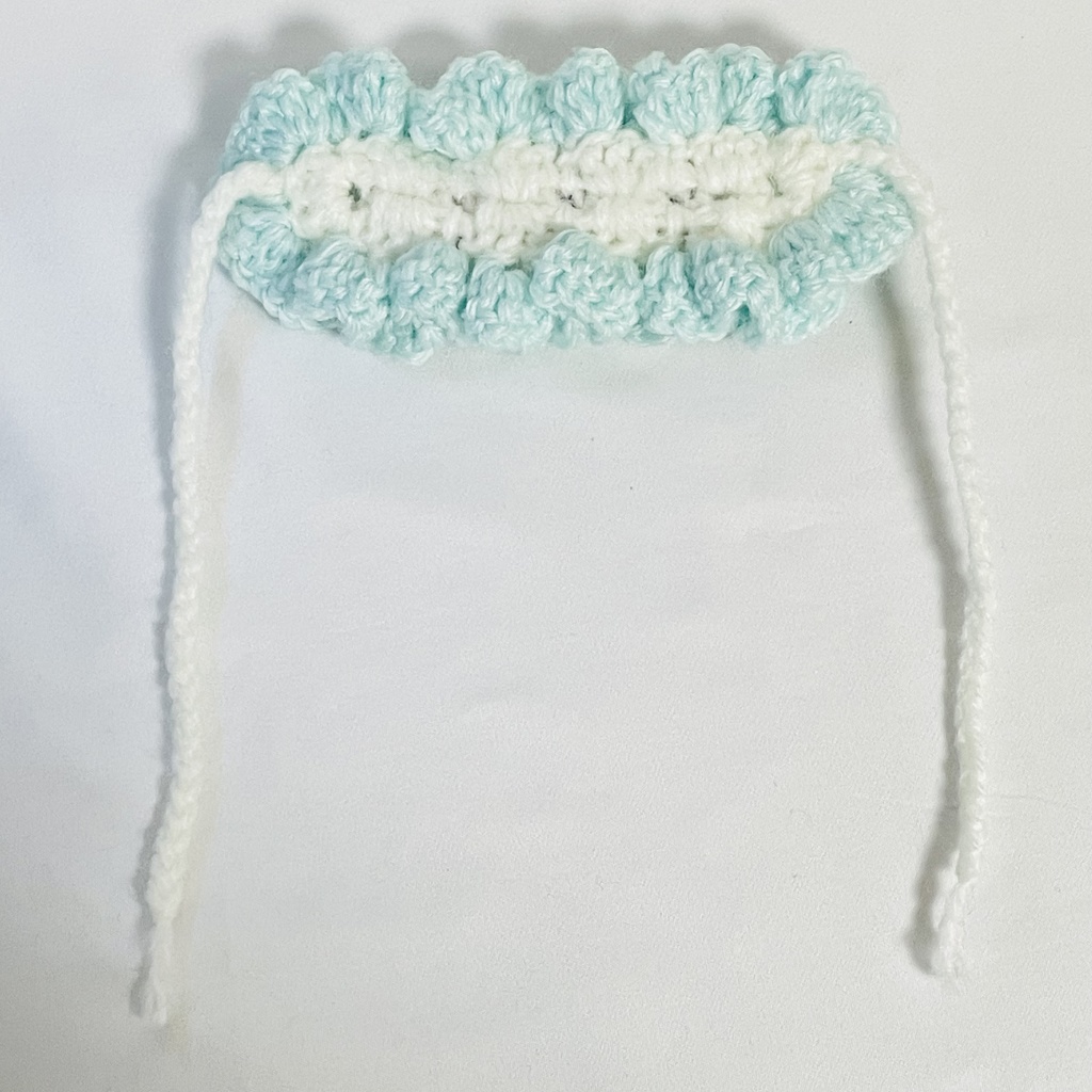 ぬいぐるみ用ヘッドドレス / 三つ星ライトブルー