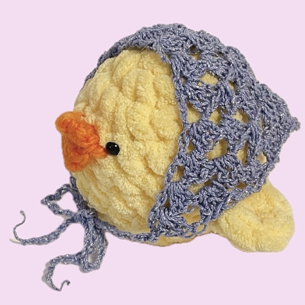 ぬいぐるみ用バブーシュカ / キラキラライトブルー