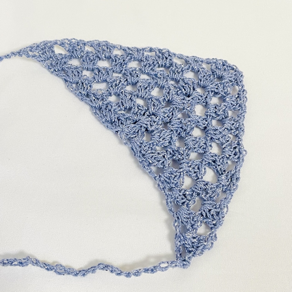 ぬいぐるみ用バブーシュカ / キラキラライトブルー