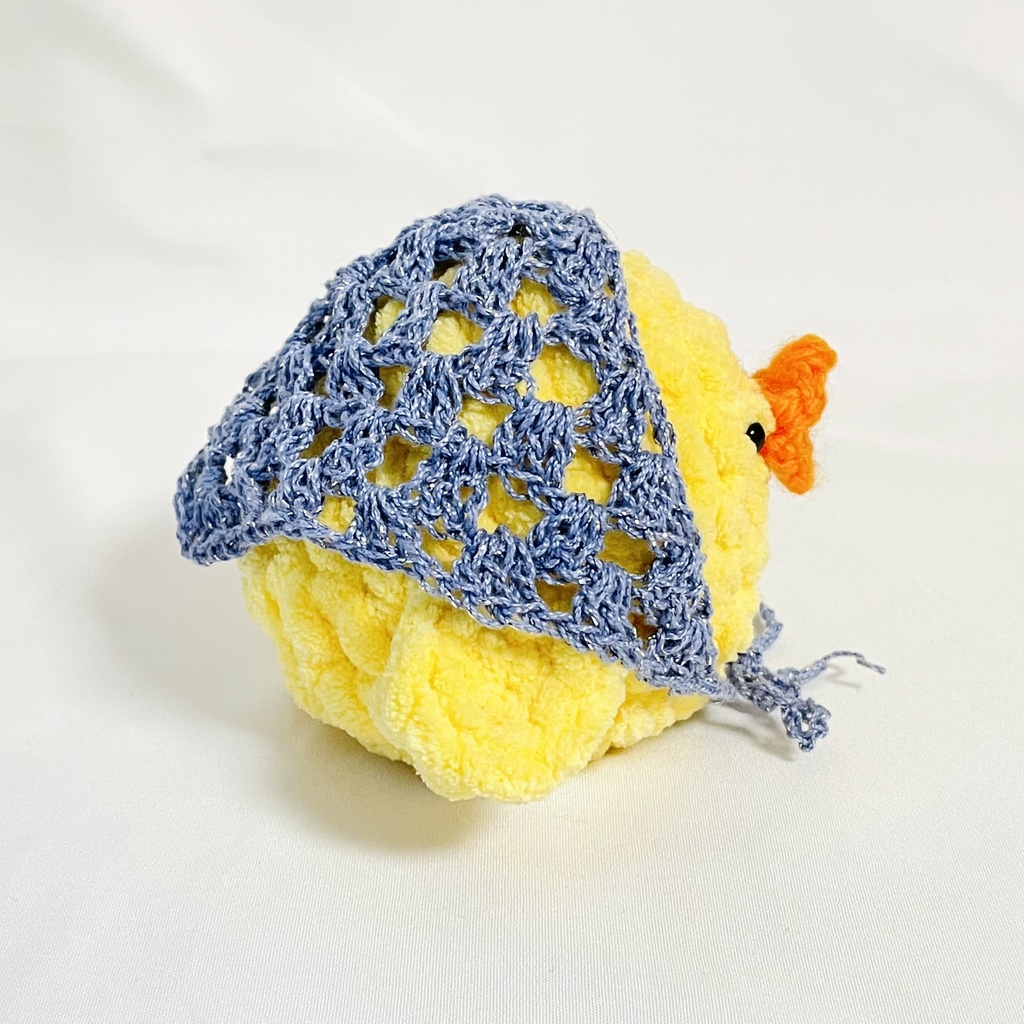 ぬいぐるみ用バブーシュカ / キラキラライトブルー